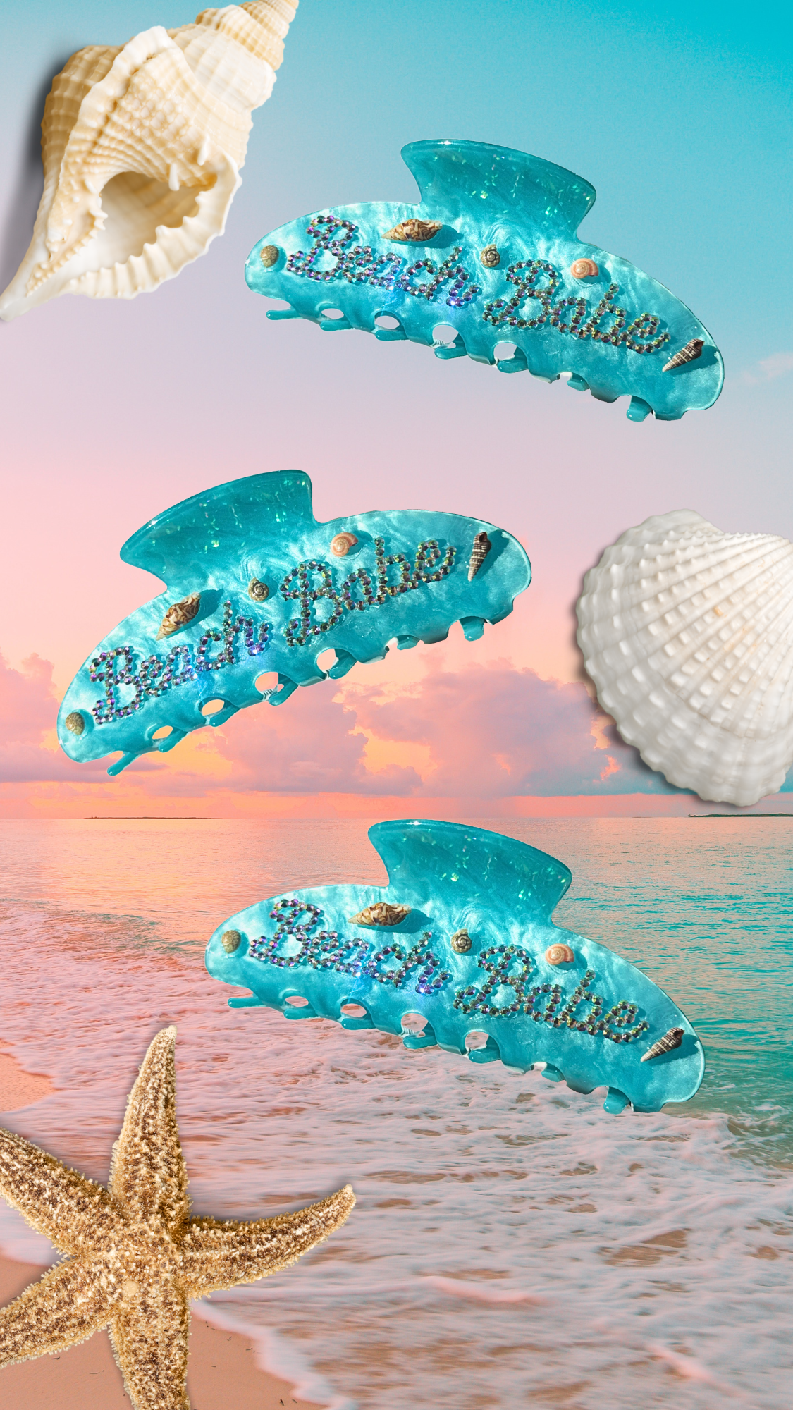 “Beach Babe” Claw Clip